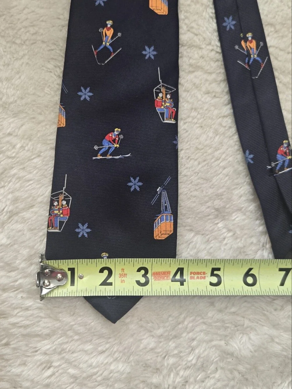 J. Crew Novelty Ski and Gondolas Silk Tie